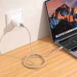 Cable Charger hoco U144 TypeC - ខ្សែសាកស្រោបក្រណាត់ hoco U144 Type-C