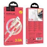Cable Charger hoco U144 TypeC - ខ្សែសាកស្រោបក្រណាត់ hoco U144 Type-C