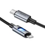 Cable Charger hoco U144 60W (C to C) - ខ្សែសាកស្រោបក្រណាត់ hoco U144 60W TypeC to TypeC