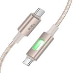 Cable Charger hoco U144 60W (C to C) - ខ្សែសាកស្រោបក្រណាត់ hoco U144 60W TypeC to TypeC