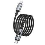 Cable Charger hoco U144 60W (C to C) - ខ្សែសាកស្រោបក្រណាត់ hoco U144 60W TypeC to TypeC