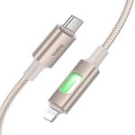 Cable Charger hoco U144 PD27W (C-I) - ខ្សែសាកស្រោបក្រណាត់ hoco U144 PD27W TypeC to iPhone