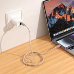 Cable Charger hoco U144 PD27W (C-I) - ខ្សែសាកស្រោបក្រណាត់ hoco U144 PD27W TypeC to iPhone