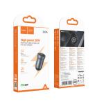Power Car Charger hoco Z62A PD30W+QC3.0 Adaptor Only - ឆ្នាំសាកក្នុឡាន ហូកូ Z62A PD30W+QC3.0 ដុំ