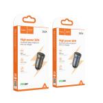 Power Car Charger hoco Z62A PD30W+QC3.0 Adaptor Only - ឆ្នាំសាកក្នុឡាន ហូកូ Z62A PD30W+QC3.0 ដុំ