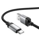 Cable Charger Hoco X117 Type-C - ខ្សែសាកស្រោបក្រណាត់ ហូកូ​ X117 Type-C
