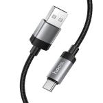 Cable Charger Hoco X117 Type-C - ខ្សែសាកស្រោបក្រណាត់ ហូកូ​ X117 Type-C