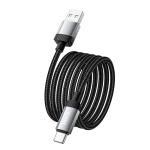 Cable Charger Hoco X117 Type-C - ខ្សែសាកស្រោបក្រណាត់ ហូកូ​ X117 Type-C