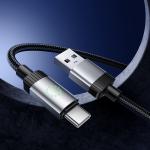 Cable Charger Hoco X117 Type-C - ខ្សែសាកស្រោបក្រណាត់ ហូកូ​ X117 Type-C