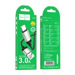 Cable Charger Hoco X117 Type-C - ខ្សែសាកស្រោបក្រណាត់ ហូកូ​ X117 Type-C
