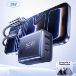Power Charger Remax CA-20 PD/QC 65W Set(C to C) - ឆ្នាំងសាក ខ្វីកឆាច Remax CA-20 PD/QC 65W ឈុត(TypeC to TypeC)