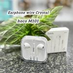 Earphone wire hoco M101 Crystal - កាសខ្សែស៊កត្រជៀក ហូកូ M101 Crystal