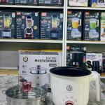Electric hot pot with steamer HM-18cm - ឆ្នាំងស៊ុបអគ្គិសនី 18cm បាតខ្មៅ HM-18D