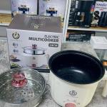 Electric hot pot with steamer HM-18cm - ឆ្នាំងស៊ុបអគ្គិសនី 18cm បាតខ្មៅ HM-18D
