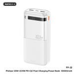 Power Bank 30000mAh PD+QC+3C Remax FP-22 2.4A - ថ្មជំនួយ PD+QC Remax FP-22 2.4A CCC 30000 មីលីអំពែ