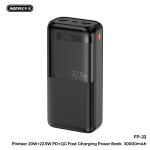 Power Bank 30000mAh PD+QC+3C Remax FP-22 2.4A - ថ្មជំនួយ PD+QC Remax FP-22 2.4A CCC 30000 មីលីអំពែ