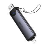 Converter USB/iP to SD/TF3.0+USB 2.0 hoco HB56A - ដុំបំបែកពី USB/iP ទៅ SD/TF3.0+USB 2.0 hoco HB56A