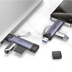 Converter USB/iP to SD/TF3.0+USB 2.0 hoco HB56A - ដុំបំបែកពី USB/iP ទៅ SD/TF3.0+USB 2.0 hoco HB56A