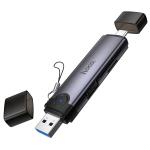 Converter USB/Type-C to SD/TF3.0+USB 2.0 hoco HB56 - ដុំបំបែកពី USB/Type-C ទៅ SD/TF3.0+USB 2.0 hoco HB56