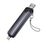 Converter USB/Type-C to SD/TF3.0+USB 2.0 hoco HB56 - ដុំបំបែកពី USB/Type-C ទៅ SD/TF3.0+USB 2.0 hoco HB56