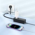 Power Strip 1socket+2Type-C+2USB PD65W hoco AC10 - ព្រីភ្លើង រុនភ្លើង1+TypeC2+USB2 PD65W hoco AC10