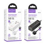 Power Strip 1socket+2Type-C+2USB PD65W hoco AC10 - ព្រីភ្លើង រុនភ្លើង1+TypeC2+USB2 PD65W hoco AC10