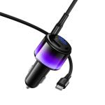 Power Car Charger PD37W/QC(2C+1USB) hoco Z69A Set (C to C) - ឆ្នាំសាកក្នុឡាន ហូកូ Z69A PD37W/QC3.0 (2C+1USB) ឈុត(TypeC-TypeC)