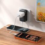 Universal Charger hoco AC35 (3port 2Type-C+1USB) 3A - ឆ្នាំងសាក AC35 ប្រភេទ Universal ស្តើង មាន 3port 2TypeC+1USB