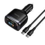 Power Car Charger PD93W/QC(2C+1USB) hoco Z70 Set (C to C) - ឆ្នាំសាកក្នុឡាន ហូកូ Z70 PD93W/QC3.0 (2C+1USB) ឈុត(TypeC-TypeC)