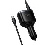 Power Car Charger PD93W/QC(2C+1USB) hoco Z70 Set (C to C) - ឆ្នាំសាកក្នុឡាន ហូកូ Z70 PD93W/QC3.0 (2C+1USB) ឈុត(TypeC-TypeC)