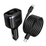 Power Car Charger PD93W/QC(2C+1USB) hoco Z70 Set (C to C) - ឆ្នាំសាកក្នុឡាន ហូកូ Z70 PD93W/QC3.0 (2C+1USB) ឈុត(TypeC-TypeC)