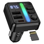 Car Bluetooth FM transmitter 45W(1TypeC+1USB) hoco E89 - ប្លូធូឡាន FM បញ្ជូនសំលេង 45W(1Type-C+1USB) hoco E89