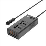 Inverter Car Cigarette XO CZ027 DC-12V to AC-220V 200W - ដុំបំឡែងភ្លើង XO CZ027 DC-12V ទៅ AC-220V 200វ៉ាត់