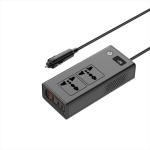 Inverter Car Cigarette XO CZ027 DC-12V to AC-220V 200W - ដុំបំឡែងភ្លើង XO CZ027 DC-12V ទៅ AC-220V 200វ៉ាត់