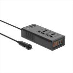 Inverter Car Cigarette XO CZ027 DC-12V to AC-220V 200W - ដុំបំឡែងភ្លើង XO CZ027 DC-12V ទៅ AC-220V 200វ៉ាត់