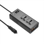 Inverter Car Cigarette XO CZ027 DC-12V to AC-220V 200W - ដុំបំឡែងភ្លើង XO CZ027 DC-12V ទៅ AC-220V 200វ៉ាត់