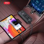 Inverter Car Cigarette XO CZ027 DC-12V to AC-220V 200W - ដុំបំឡែងភ្លើង XO CZ027 DC-12V ទៅ AC-220V 200វ៉ាត់