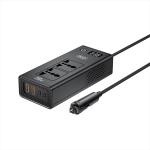 Inverter Car Cigarette XO CZ027 DC-12V to AC-220V 200W - ដុំបំឡែងភ្លើង XO CZ027 DC-12V ទៅ AC-220V 200វ៉ាត់