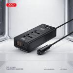 Inverter Car Cigarette XO CZ027 DC-12V to AC-220V 200W - ដុំបំឡែងភ្លើង XO CZ027 DC-12V ទៅ AC-220V 200វ៉ាត់