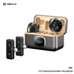 Microphone LIVE Wireless TypeC/Lightning Remax K22(2in1) - ក្បាលមេក្រូអត់ខ្សែ Remax K22 TypeC/Lightning(2in1)