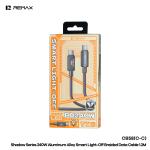 Cable Charger (C to C)REMAX CB58 PD 240W - ខ្សែសាក REMAX CB58 PD 240W ក្បាល (C-C)
