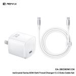 Power Charger PD/QC 60W Remax CA-26 Set(C to C) - ឆ្នាំងសាក ខ្វីកឆាច Remax CA-26 PD/QC 60W ឈុត(TypeC to TypeC)