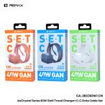 Power Charger PD/QC 60W Remax CA-26 Set(C to C) - ឆ្នាំងសាក ខ្វីកឆាច Remax CA-26 PD/QC 60W ឈុត(TypeC to TypeC)