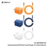 Power Charger PD/QC 60W Remax CA-26 Set(C to C) - ឆ្នាំងសាក ខ្វីកឆាច Remax CA-26 PD/QC 60W ឈុត(TypeC to TypeC)