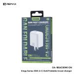 Power Charger PD/QC 30W Remax CA-18W(USB+Type-C) - ឆ្នាំងសាក ខ្វីកឆាច Remax CA-18W(USB+TypeC) PD30W
