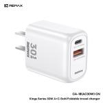 Power Charger PD/QC 30W Remax CA-18W(USB+Type-C) - ឆ្នាំងសាក ខ្វីកឆាច Remax CA-18W(USB+TypeC) PD30W