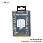 Power Charger PD/QC 20W Remax CA-18W(USB+Type-C) - ឆ្នាំងសាក ខ្វីកឆាច Remax CA-18W(USB+TypeC) PD20W