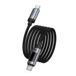 Cable Charger (C to C) 240W hoco U148 LCD (1.2m) - ខ្សែសាក U148 Lord 240W មានអេក្រង់ឌីជីថល Type-C ទៅ Type-C (1.2m)