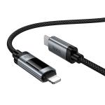 Cable Charger (C to I) PD27W hoco U148 LCD (1.2m) - ខ្សែសាក U148 Lord PD27W អេក្រង់ឌីជីថល សម្រាប់ iPhone (1.2m)