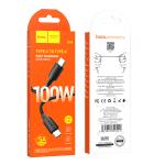 Cable Charger (C to C) 60W hoco X96 (1m) - ខ្សែសាក ល្បឿនលឿន hoco X96 60W Type-C ទៅ Type-C (1m)